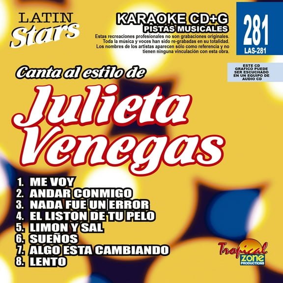 Karaoke Latin Stars 281 Julieta Venegas