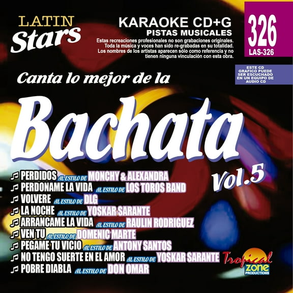 Karaoke Latin Stars 326 Bachata Vol. 5