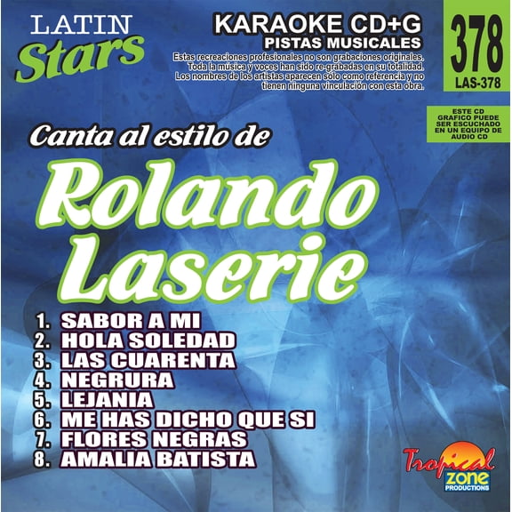 Karaoke Latin Stars 378 Rolando Laserie