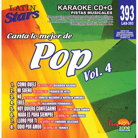 Karaoke Latin Stars 393 Pop Vol. 4