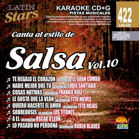 Karaoke Latin Stars 422 Salsa Vol.10