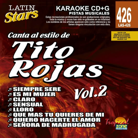 Karaoke Latin Stars 426 Tito Rojas Vol.2