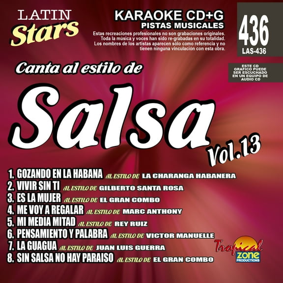 Karaoke Latin Stars 436 Salsa Vol.13