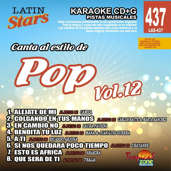 Karaoke Latin Stars 437 Pop Vol.12
