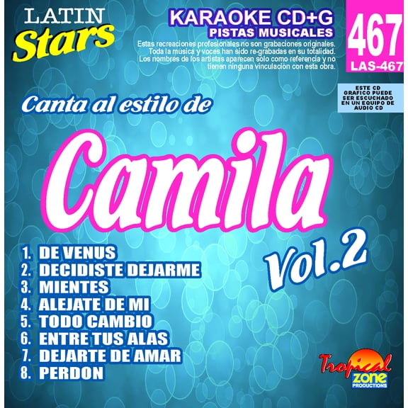 Karaoke Latin Stars 467 Camila Vol.2