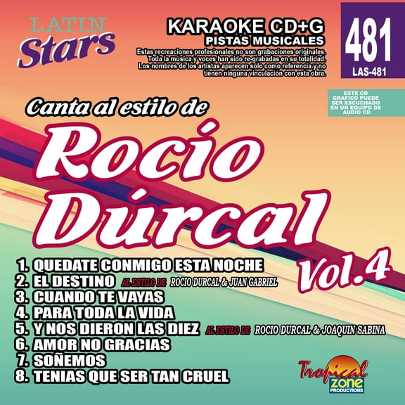 Karaoke Latin Stars 481 Rocio Durcal Vol. 4