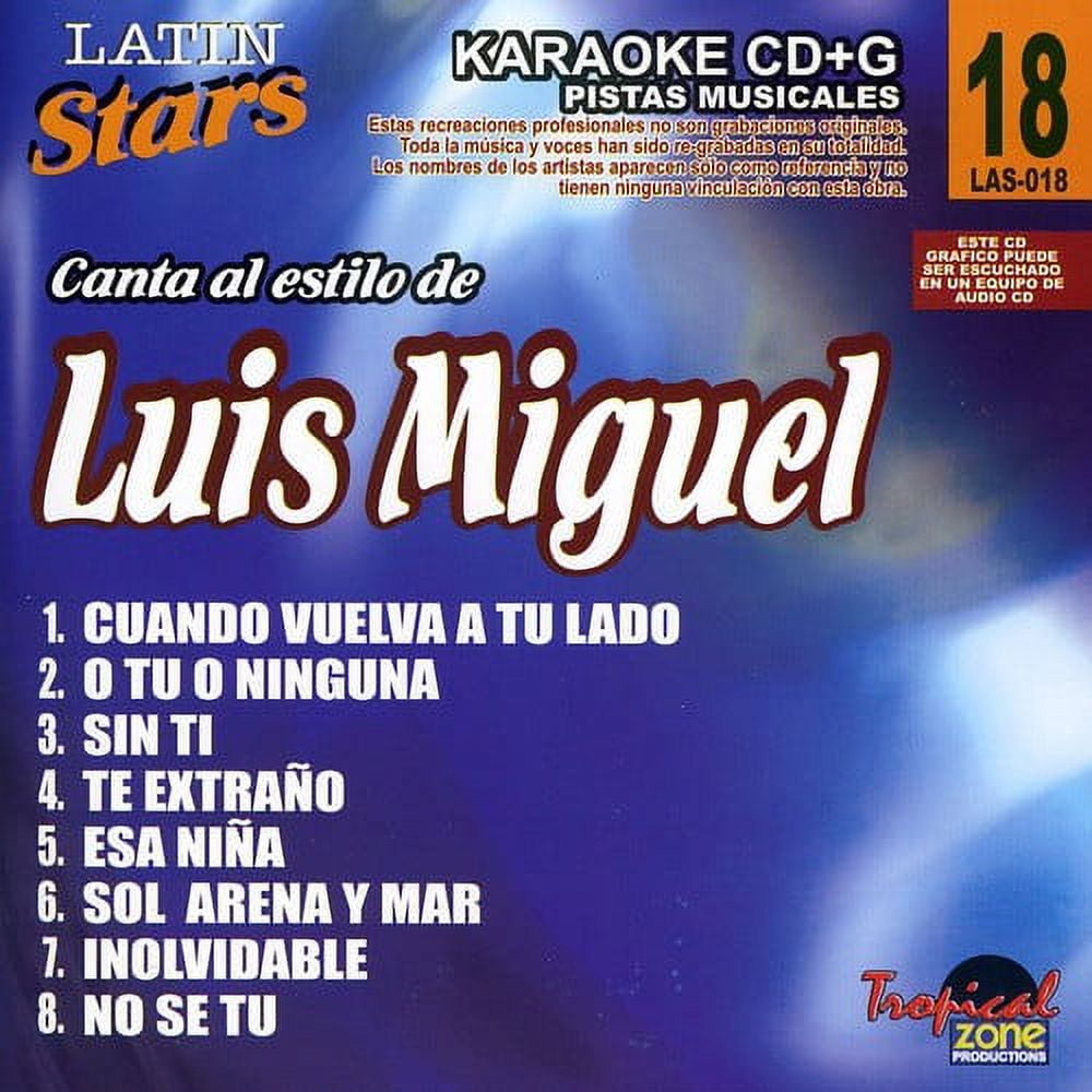 TROPICAL ZONE Karaoke: Luis Miguel - Latin Stars Karaoke