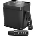 thumbnail image 1 of Karaoke Machine with 2 Wireless Mics, Portable Bluetooth Speaker for TV Singing, Home Party & Gifts for Adults, Kids, Boys & Girls Black, 1 of 7