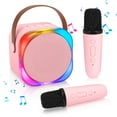 thumbnail image 1 of Karaoke Machine for Kids Adults, Mini Bluetooth Portable Karaoke Speaker Singing with 2 Microphone, Christmas Birthday Gifts for Girls Boys Home Party, 1 of 8