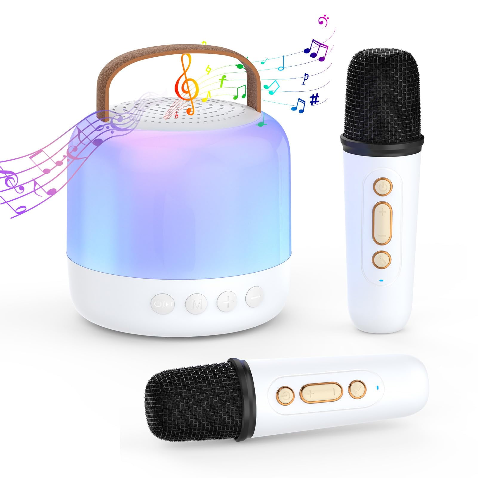 Karaoke Machine for Kids Adults,Mini Portable Bluetooth Karaoke Speaker ...