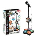 thumbnail image 1 of Karaoke Machine for Kids, Red Karaoke Machine with Microphones and Adjustable Stand, Music Sing Along with Flashing Stage Lights and Pedals, Birthday Gifts for Girls Boys, 1 of 11