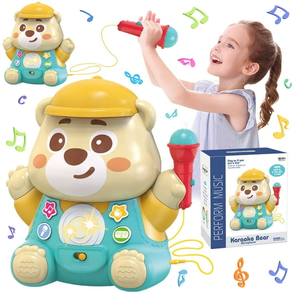 Kids Microphone Toys for Girls 3 4 5 6 7 Year Old, Kids Toy Gifts for Christmas Birthday, for 3 4 5 6 7 8+ Year Old Girls Gifts