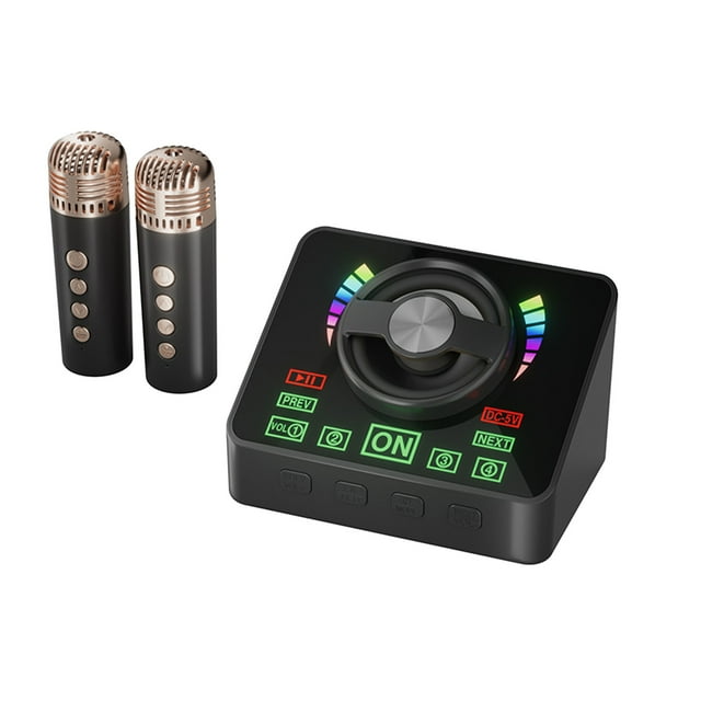 Karaoke Machine Portable Speaker With Wireless Mic Blue Tooth Speaker