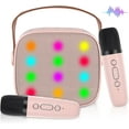 thumbnail image 1 of Karaoke Machine Wireless Microphone Toy, Karaoke Toys for Kids & Adults with 2 Microphones, Karaoke Player, Voice Changing Effects & LED Lights Boys Girls Birthday Party Christmas Toys Gifts, 1 of 7