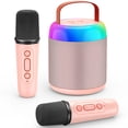 thumbnail image 1 of Karaoke Microphone for Kids, Mini Karaoke Machine with 2 Microphones, Portable Bluetooth Speaker Microphones for Adults, Gifts for 3 4 5 6 7 8+ Year Old Girls Boys, 1 of 5