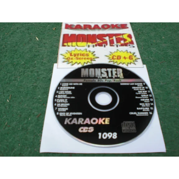 Karaoke Monster Hits Cd+G Classic Female 80'S Pop/Rock Hits #1098