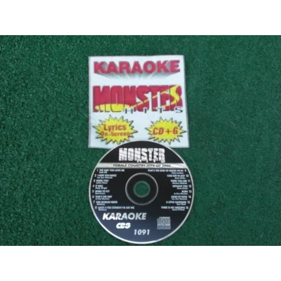 Karaoke Monster Hits Cd+G Female Country Hits Of 2000 #1091