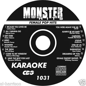 Karaoke Monster Hits Cd+G Female Pop Hits #1031