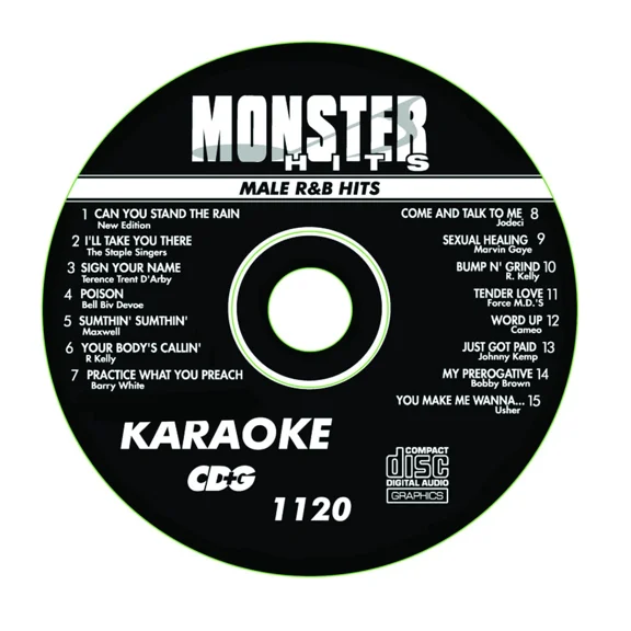 Karaoke Monster Hits Cd+G Male R&B Hits # 1120