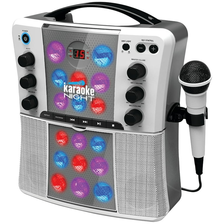 Karaoke Night Kn200a Cd+g Karaoke Machine With Led Light Show