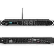 Karaoke Processor System, Digital Pre-Stage Effector Vocal Effects Preamp KTV Mixer Equalizer with 4-level FBX, Anti-Howling Microphone Sound Audio Processor w/ Bluetooth Optical Audio Input