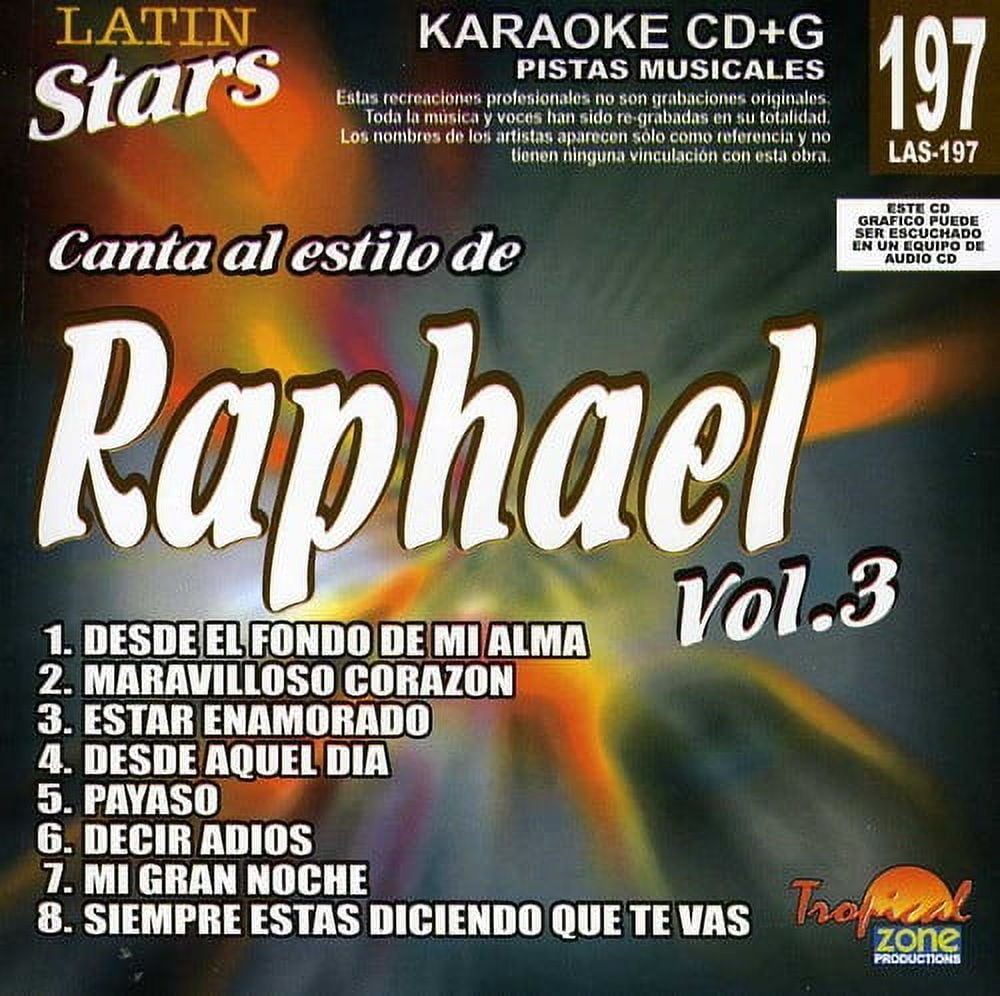 TROPICAL ZONE PROD Karaoke: Raphael, Vol. 3 - Latin Stars Karaoke