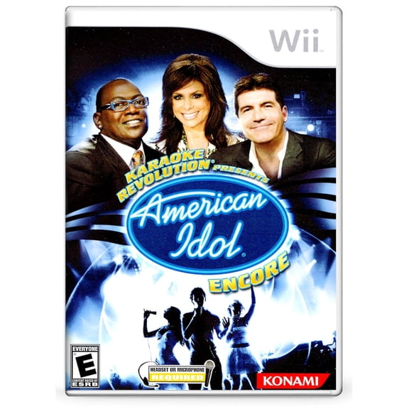 Pre-Owned Karaoke Revolution American Idol Encore by Konami, Music Game for Nintendo Wii, 4 Offline Players