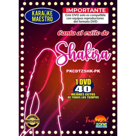 Karaoke Shakira DVD 40 Best Songs Ever