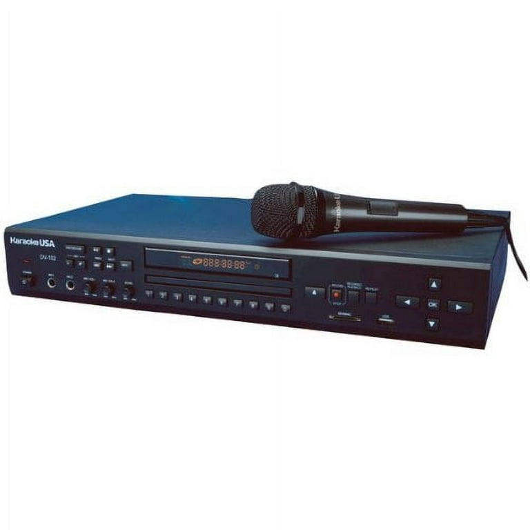 Karaoke USA DV102 Multi Format-DVD/CDG/MP3G Karaoke Component includes  Remote and Microphone