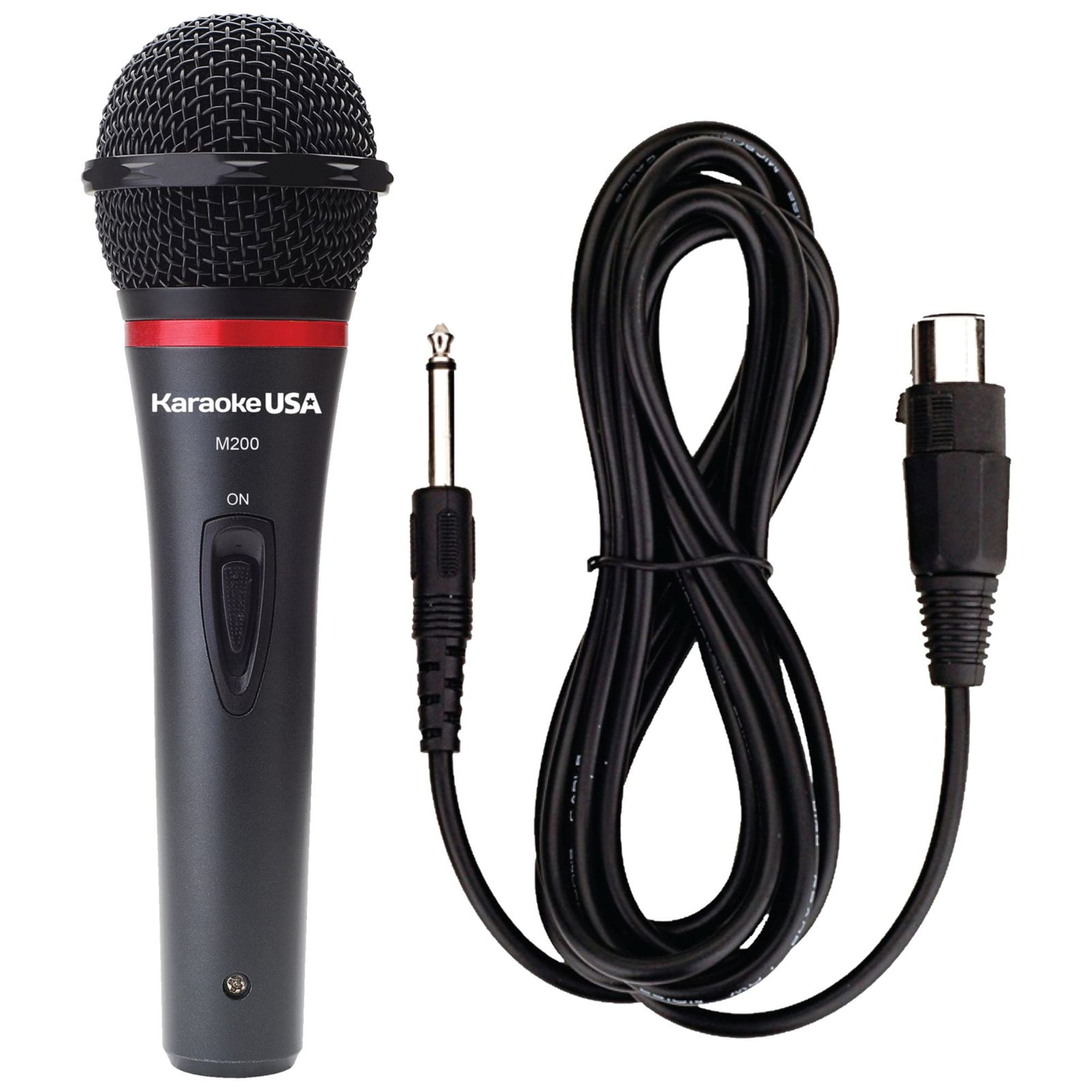 JS KARAOKE Karaoke USA Professional Dynamic Microphone with Durable Metal Case & Grille