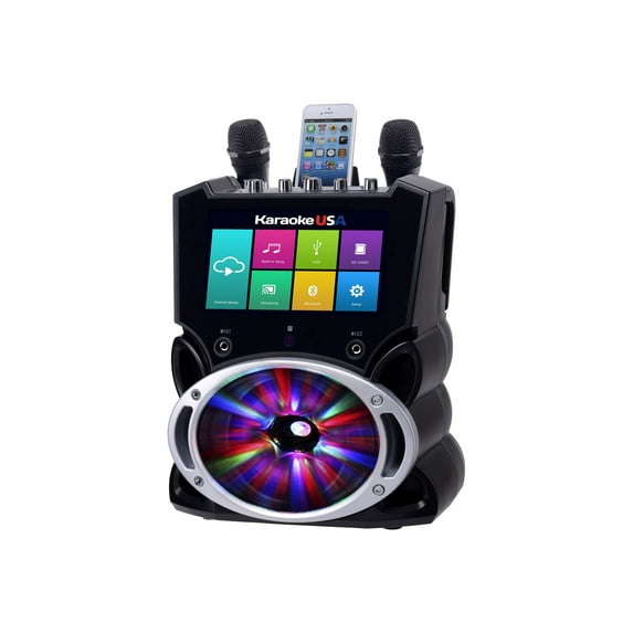 Karaoke USA WK849 Karaoke System with 9” Touch Screen and Record Function