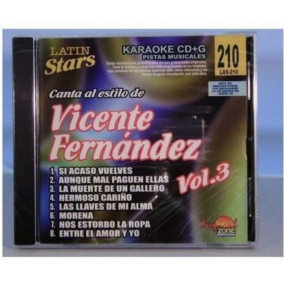 Karaoke: Vicente Fernandez, Vol. 3 - Latin Stars Karaoke
