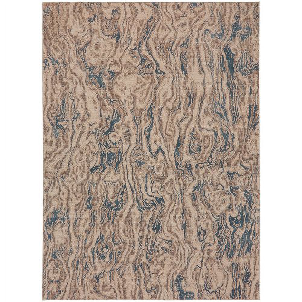 Karastan Enigma Alluvium Gray/White Area Rug