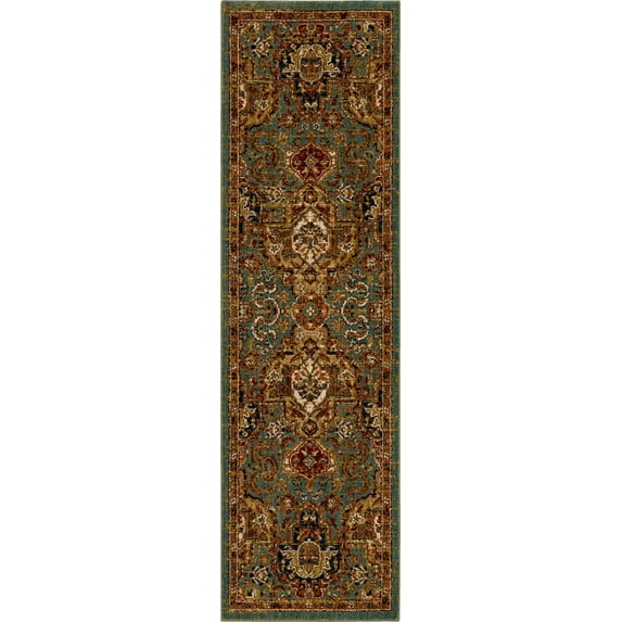 Karastan Rugs Dhahar Aquamarine 2' 4" x 7' 10" Area Rug