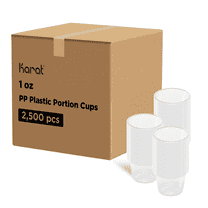 Karat [1 oz - 2500 ct] Plastic Portion Cups | Clear