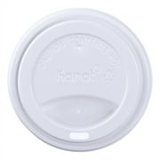 Karat 10-24 oz. Sipper Dome Lid - White (90mm) - 1,000 ct