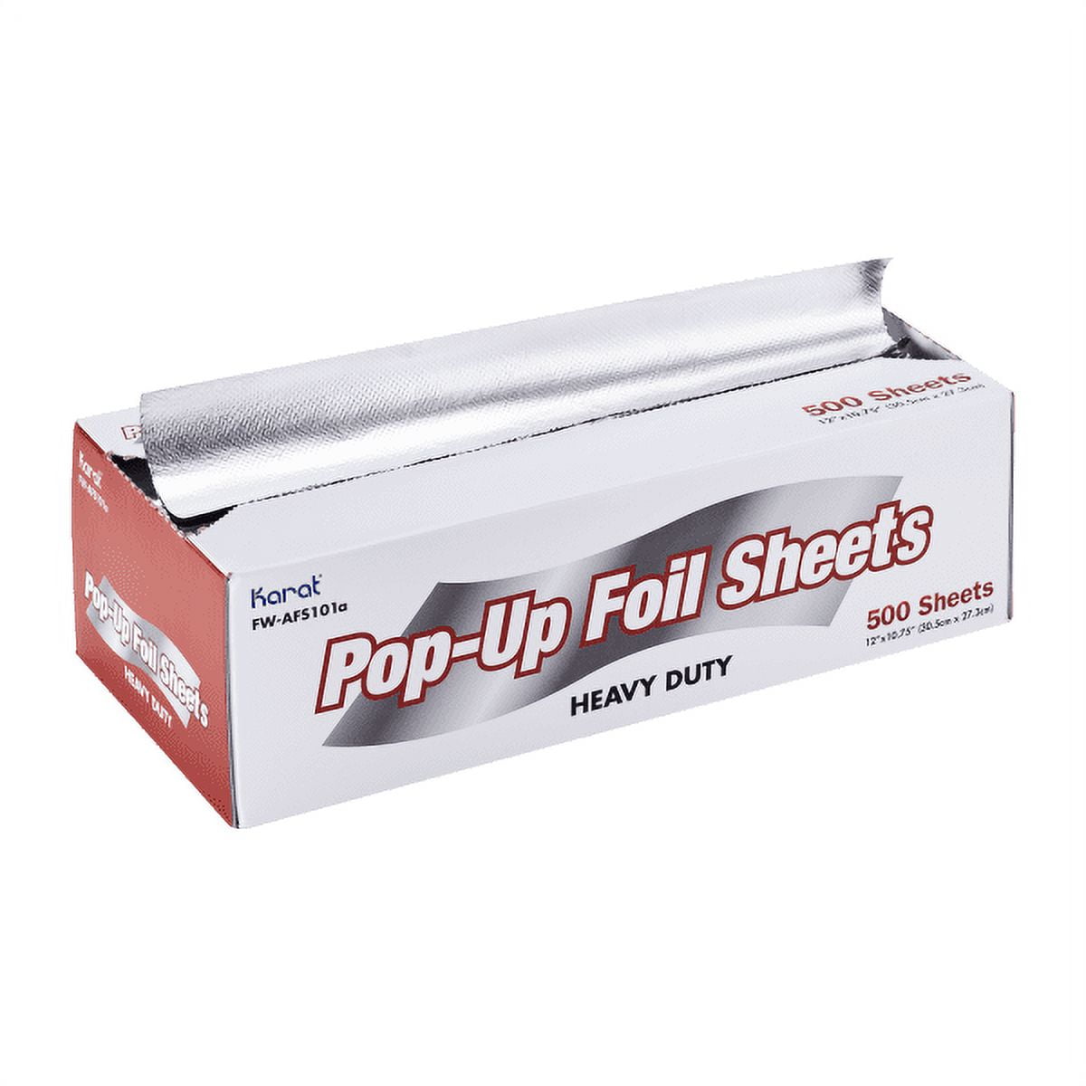 Karat 10.75 x 12 Heavy-Duty Pop-up Aluminum Foil Sheets - 3,000 sheets