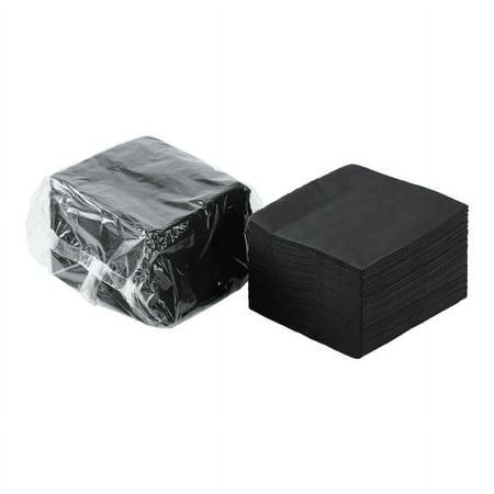 Karat [1000 ct - 5 x 5] Premium Black Cocktail Napkins - 2-ply Beverage Napkins - 10 x 10 Unfolded
