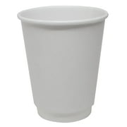 Karat 12oz Insulated Paper Hot Cups - White (90mm) - 500 ct
