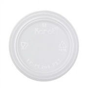 Karat 1oz Squat-2oz PET Plastic Portion Cup Lids - 2,500 ct