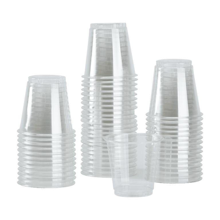 PET Plastic Cups, 3 oz, Clear, 2,500/Carton PET Plastic Cups, 3 oz, Clear, 2,500/Carton