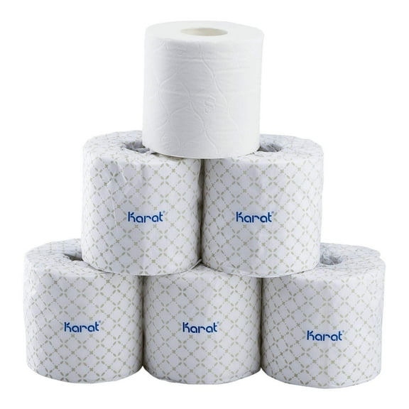 Karat 2-Ply Commercial Toilet Paper Rolls, 48 Rolls | JS-TTW500