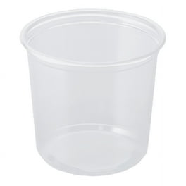 1/2 Pint (8 oz.) White HDPE Plastic Pry-off Container L303