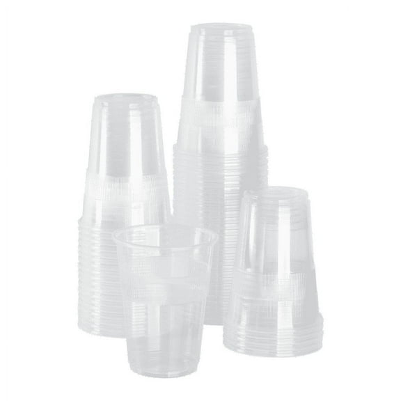 Karat [2500 Pack - 9oz] Clear Plastic Cups - Sturdy PP Plastic Cups for Cold Beverages, Ideal for Parties and Events, BPA-Free (75 mm)