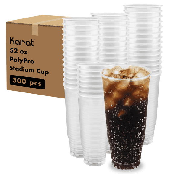 Karat [300 ct] 52 oz PolyPro Stadium Cups | 117 mm | PP