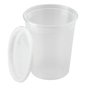Karat 32 Oz Recyclable Polypropylene Deli Containers w/ Lids (Pack of 240)