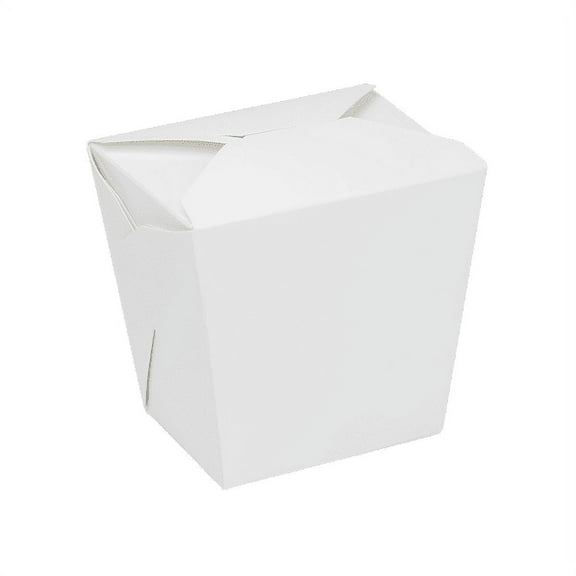 [450 ct] Karat White Chinese Take Out Boxes | 32 oz Paper Food Pails