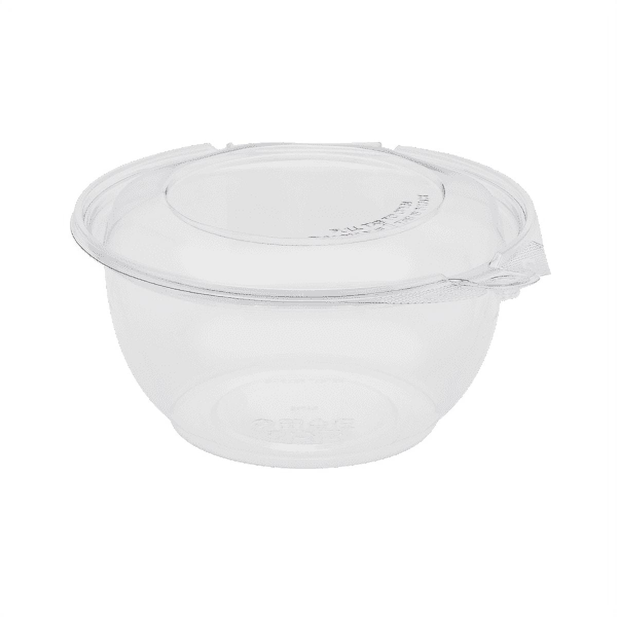 VeZee 64 Oz Disposable BPA Free Rose Bowl / Salad Containers with Lids in  Clear Plastic Disposable for a Fresh Airtight Seal, Portable Serving Bowl  Set for Meal Prep & Preserve Freshness:(Qty=500) 
