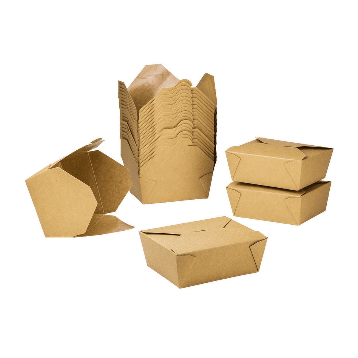 Lot45 Sandwich Paper Craft Box - 30pk 7.5in Disposable Food Containers with Lids