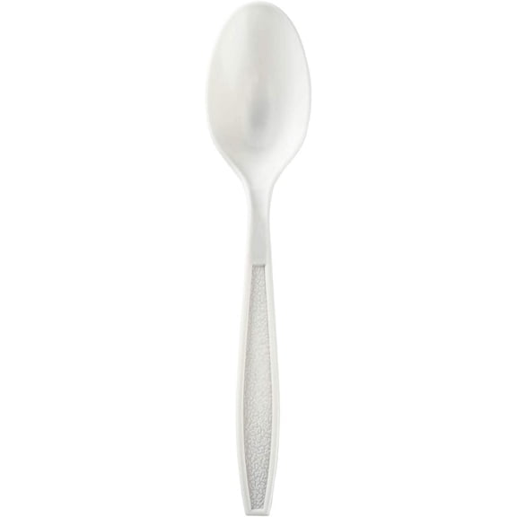 Karat [5.9" - 1,000 pcs] White Individually Wrapped PP Plastic Heavy-Weight Disposable Tea Spoons (U3533W)